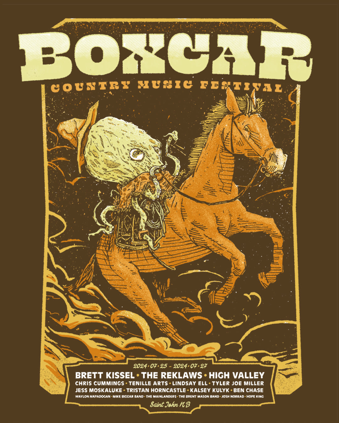 2024 Boxcar Country Music Festival Poster