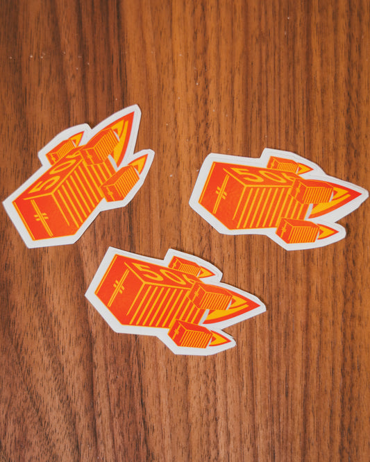 Rocket Ship Sticker