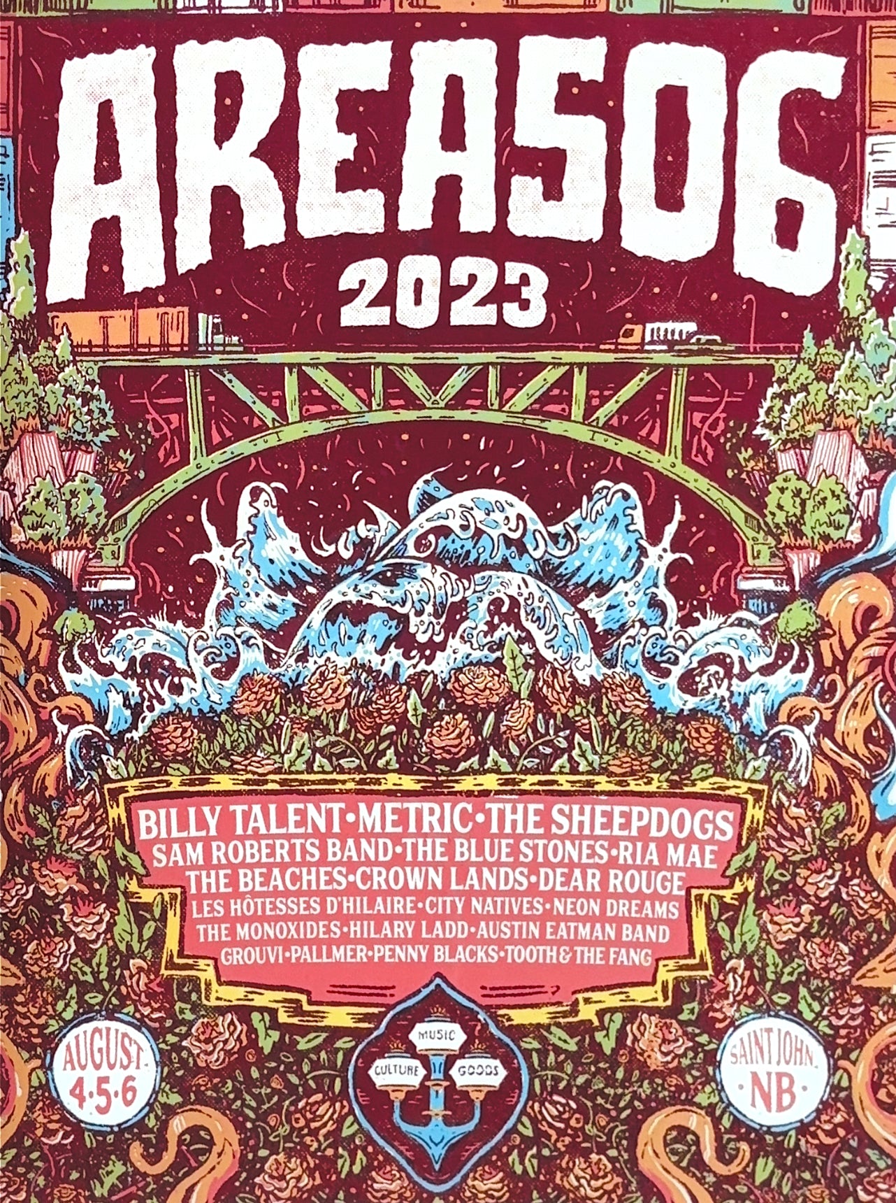 2023 AREA 506 Festival Collector Poster