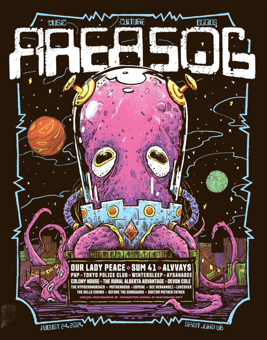 AREA 506 Festival 2024 poster design.