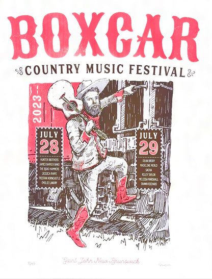 2023 Boxcar Country Festival Collector Poster