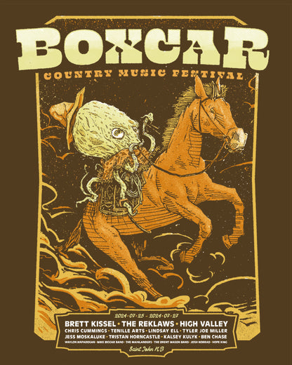 2024 Boxcar Country Festival Collector Poster