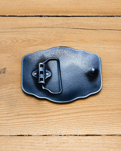 Back of belt buckle.